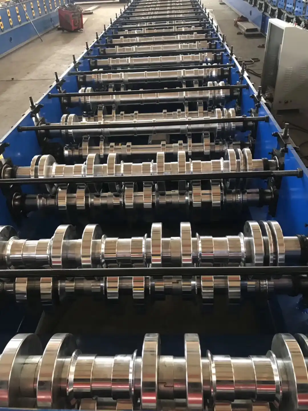 metal roof deck roll forming machine