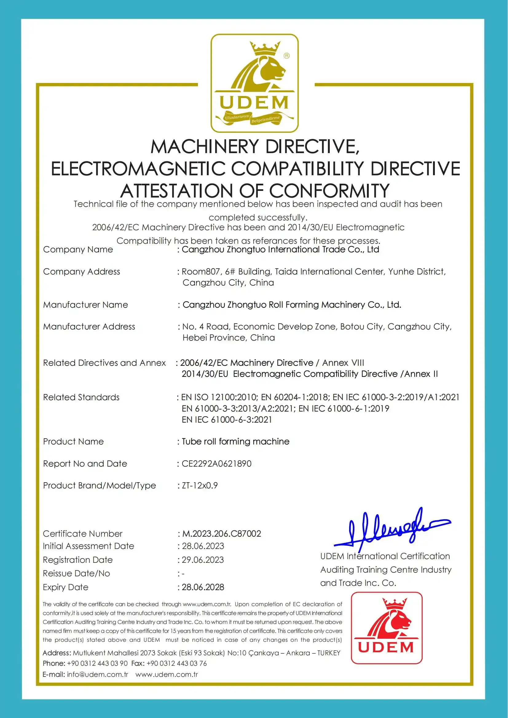 Management And Machine Certification Management And Machine Certification