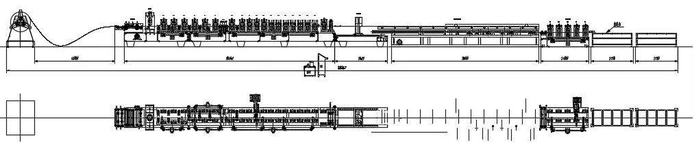 shelf box beam roll forming machine shelf box beam roll forming machine