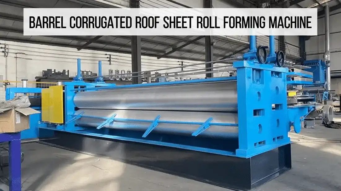 barrel corrugated roof sheet machine