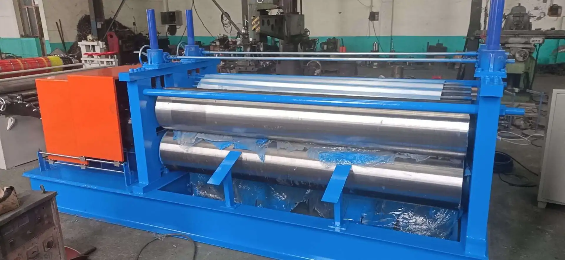 barrel corrugated roof sheet machine