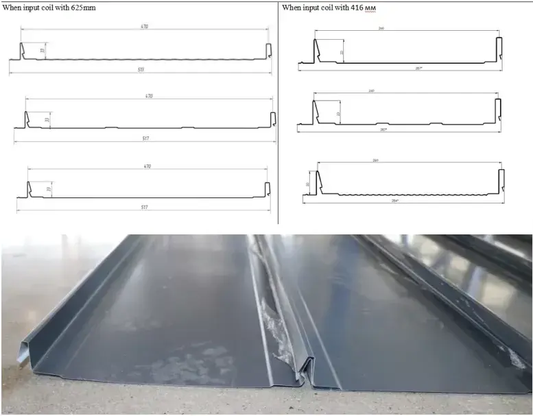 standing seam roof panel profile drawings standing seam roof panel profile drawings