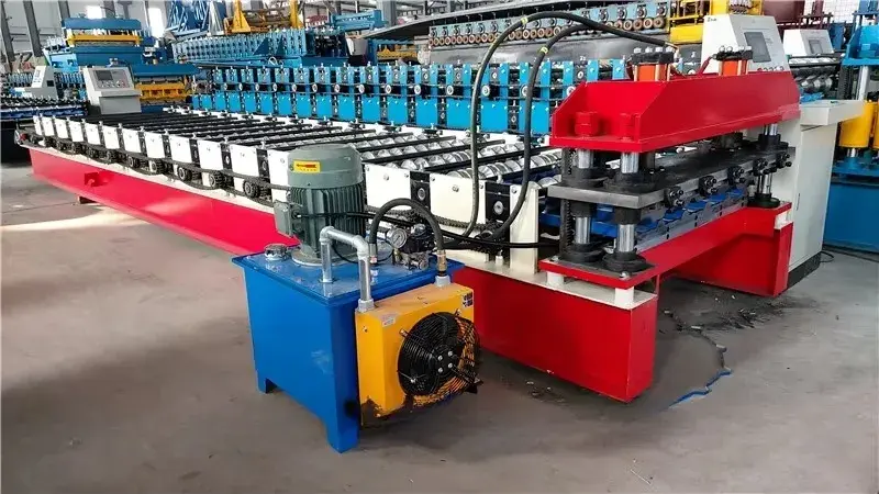 trapezoidal roof panel roll forming machine