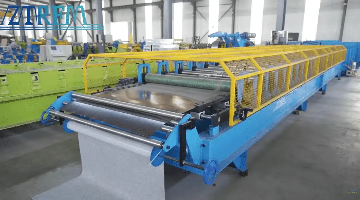 corrugated roof panel machine