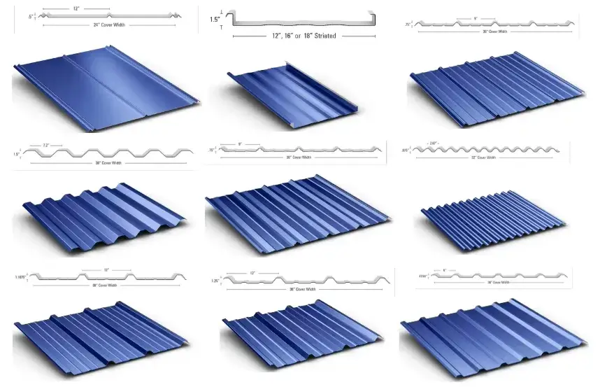 trapezoidal roof panel trapezoidal roof panel
