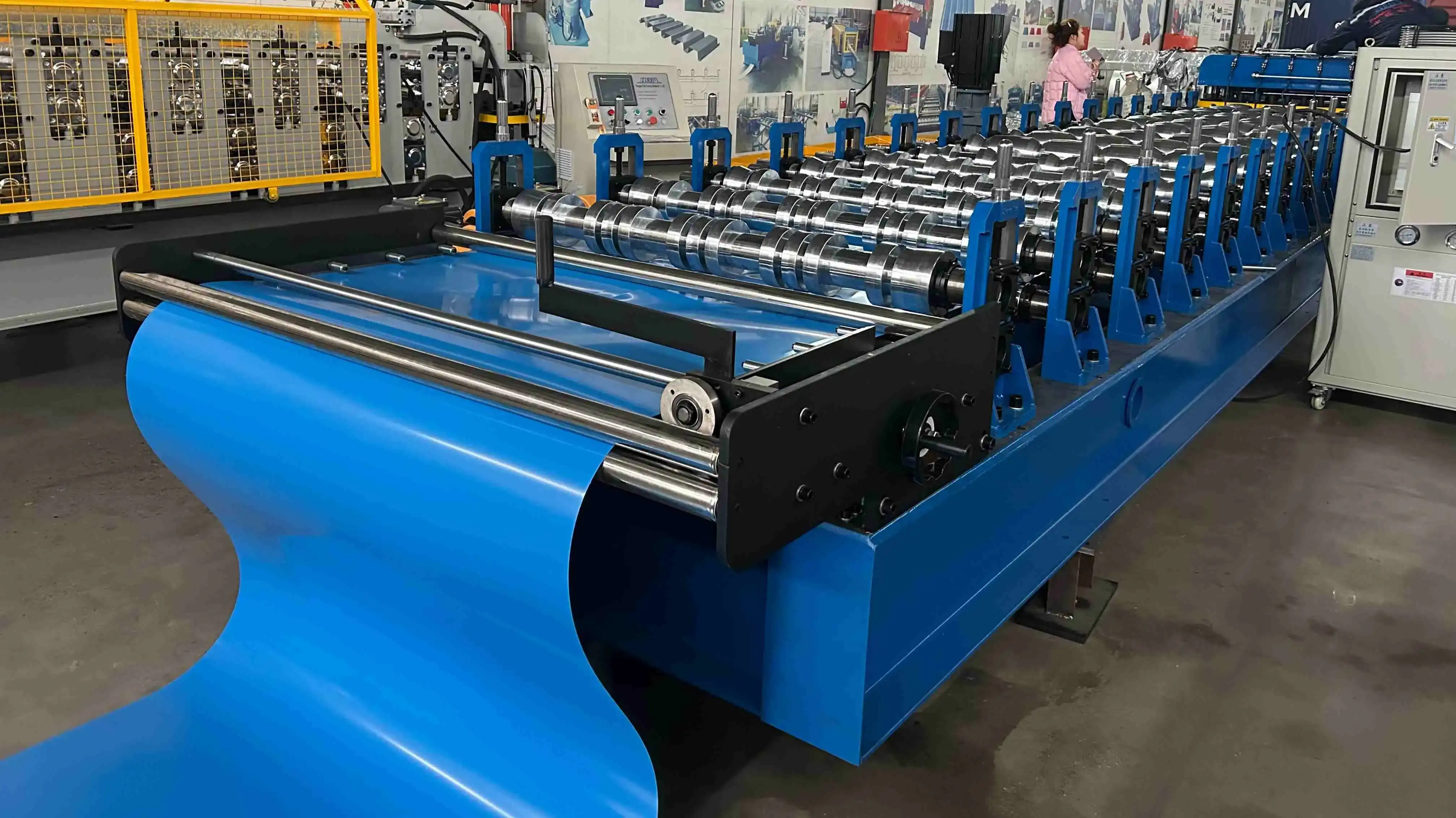 metal glazed roof tile roll forming line metal glazed roof tile roll forming line
