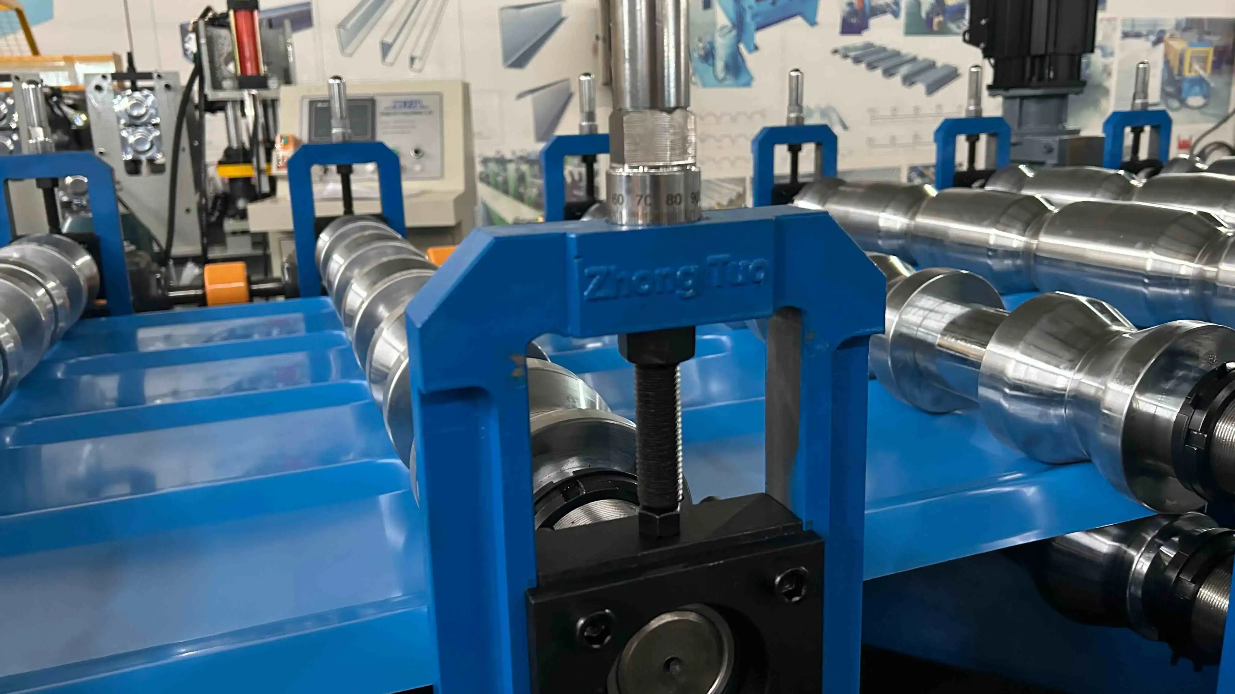 metal glazed roof tile roll forming line