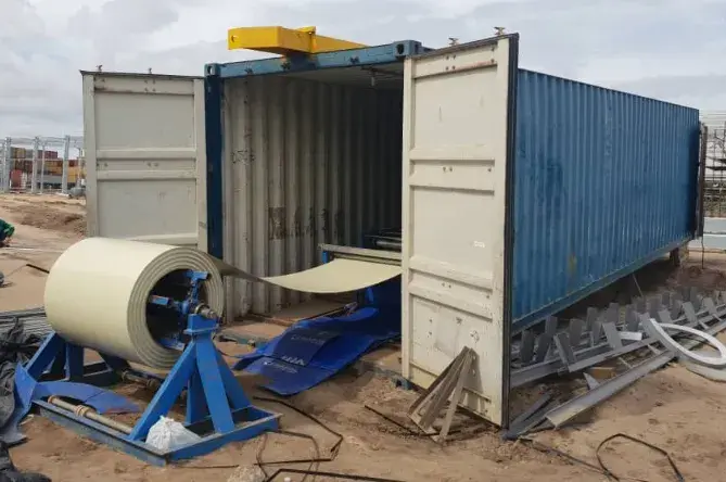 movable standing seam roof panel roll forming machine (2) movable standing seam roof panel roll forming machine (2)
