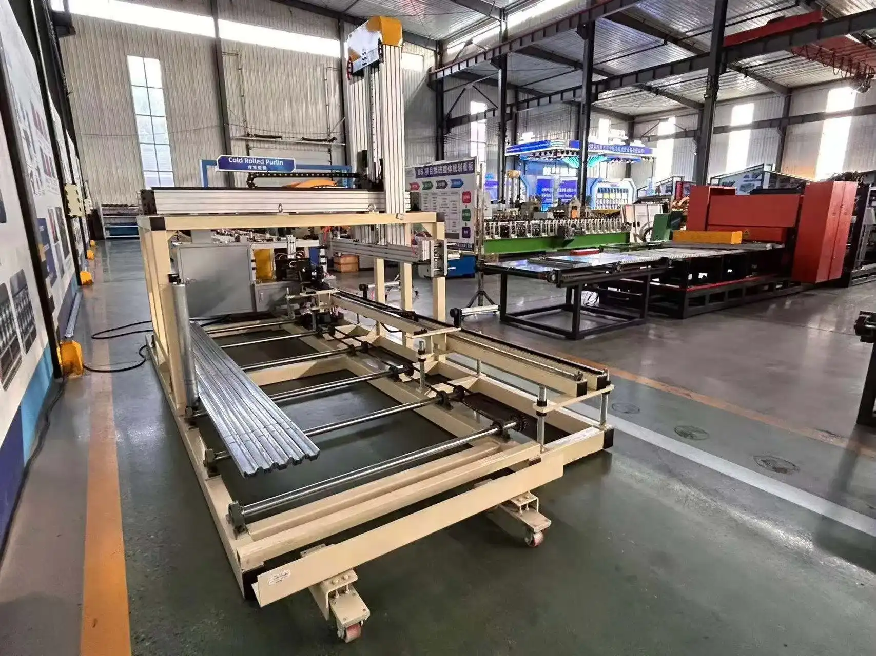 hat furring channel production line