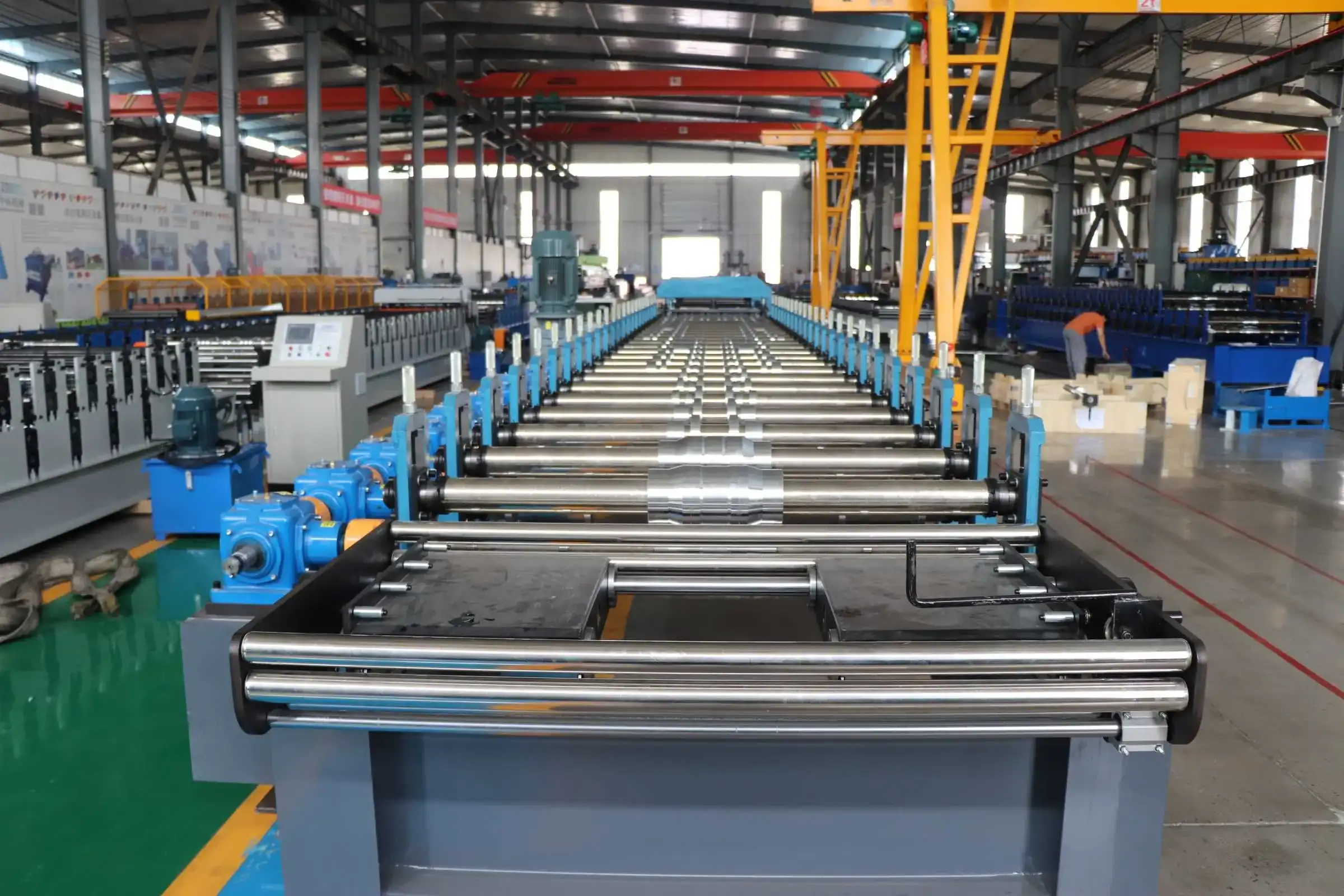 trapezoidal roof sheet roll forming machine