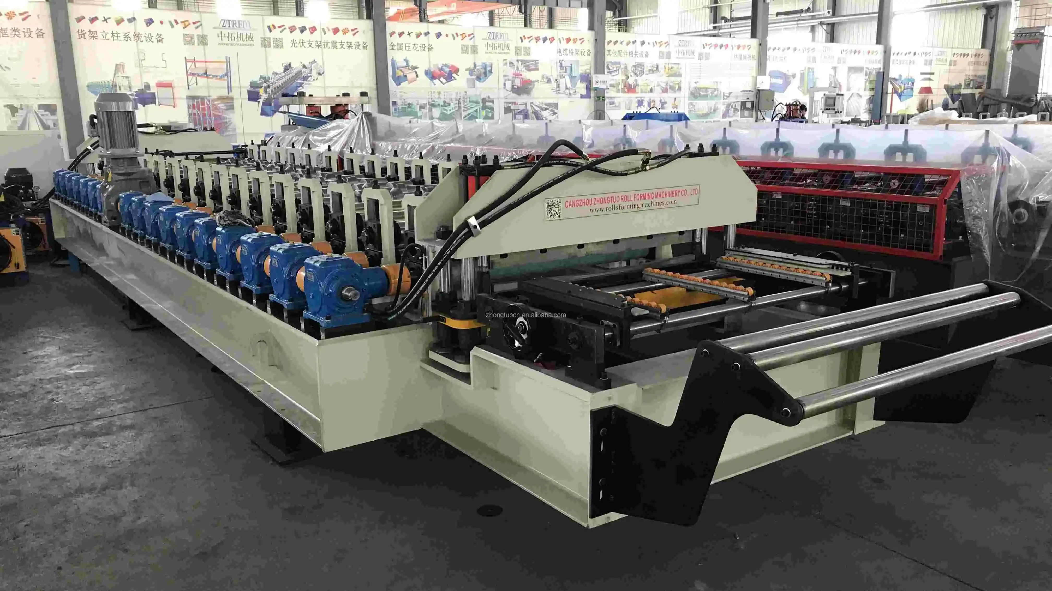 pbr trapezoidal roof sheet roll forming machine