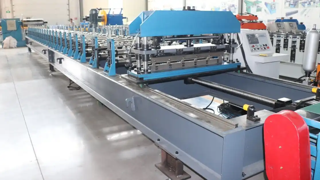 trapezoidal roof sheet roll forming machine