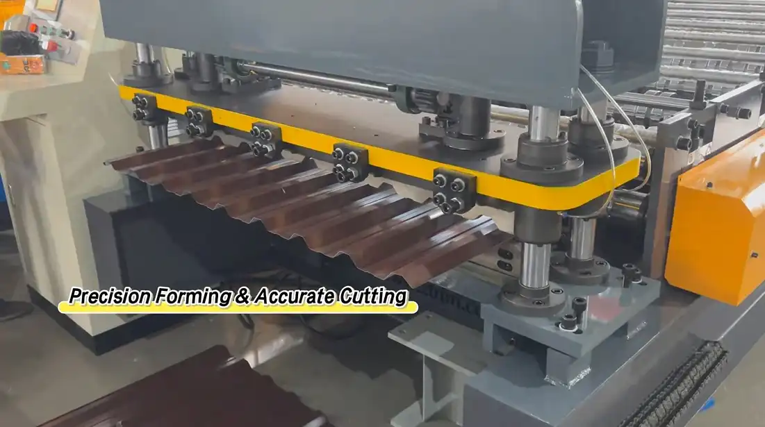trapezoidal roof sheet roll forming machine