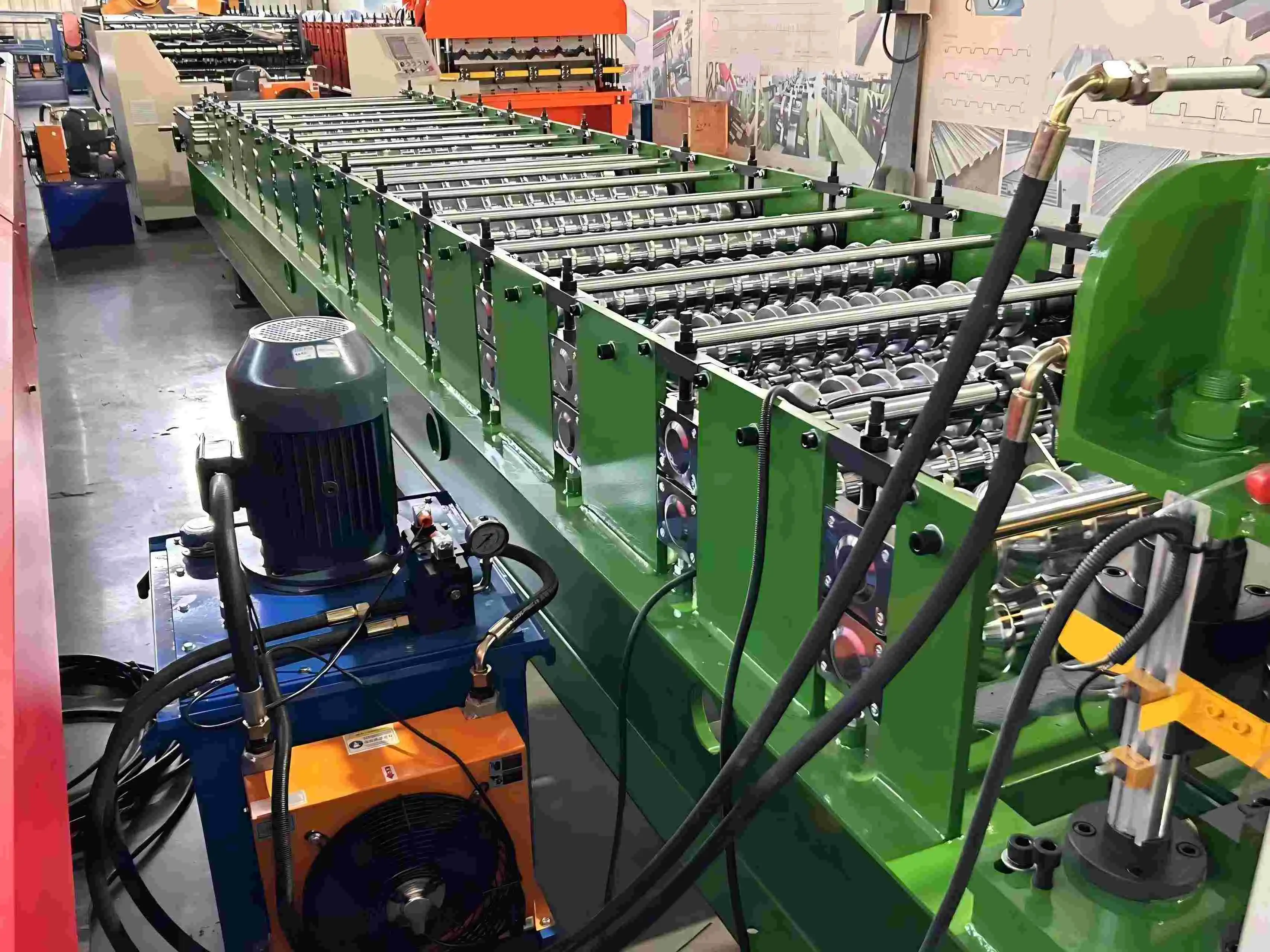 corrugated roof sheet roll forming machine