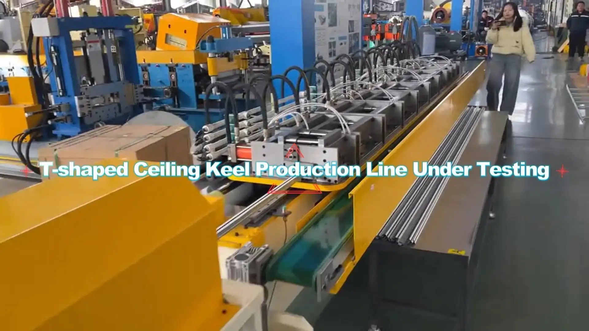 ceiling T grid channel roll forming machine