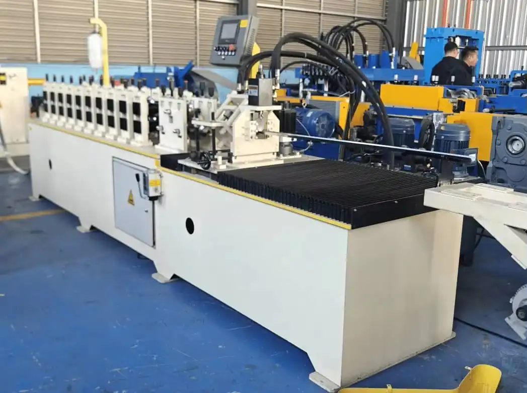 steel angle stud and track machine