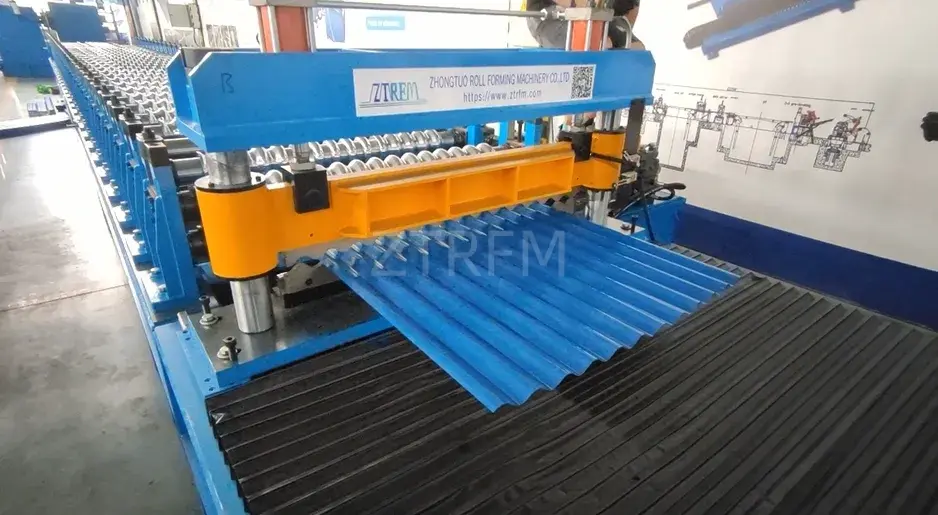 corrugated roof sheet roll forming machine