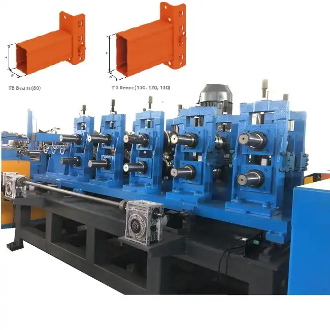 supermarket shelf box beam roll forming machinery