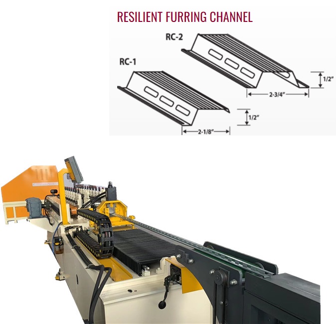 You are currently viewing 1/2″ HEIGHT)Resilient Channel rolling forming machine for wall or ceiling