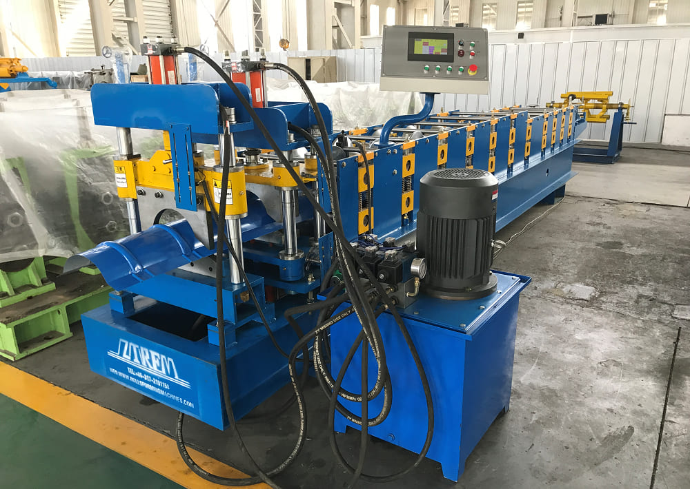 Read more about the article Africa Market Metal Roofing Ridge Capping Rolling Tile Making Machine