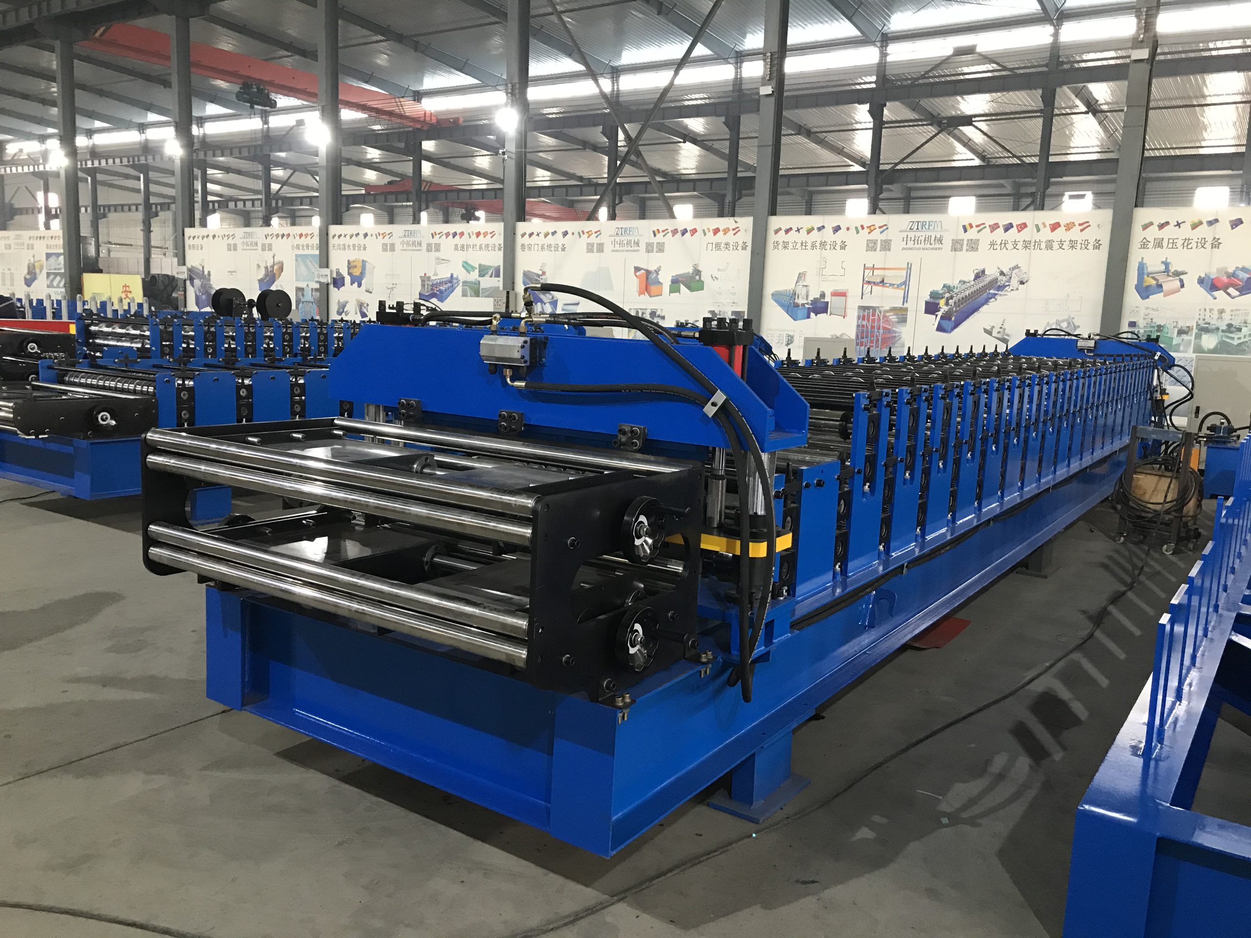 Full Automatic Double Layer Roofing Sheet Making Machine with Automatic decoiler and Auto stacker