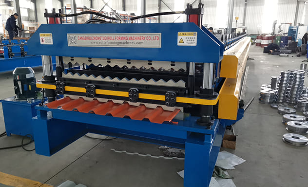 Double Layer Metal Roofing Sheet Rolling Forming Machine For Nicaragua