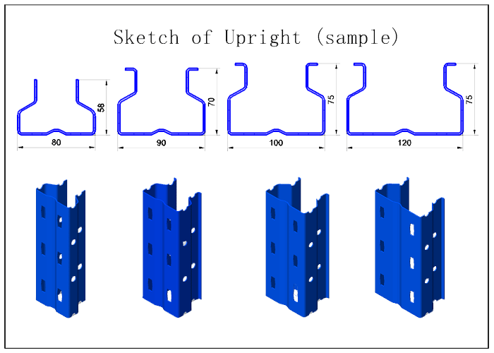 Pallet Rack Uprights/Upright Rack Roll Forming Machine