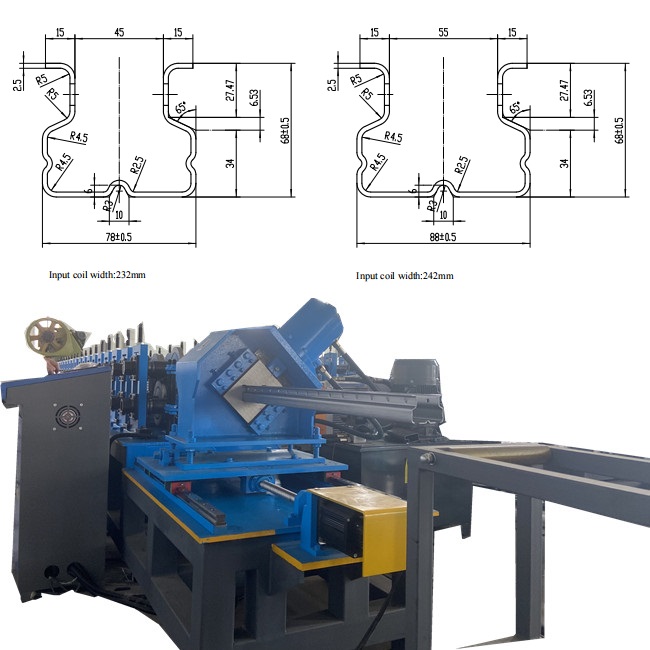 Pallet Rack Uprights/Upright Rack Roll Forming Machine