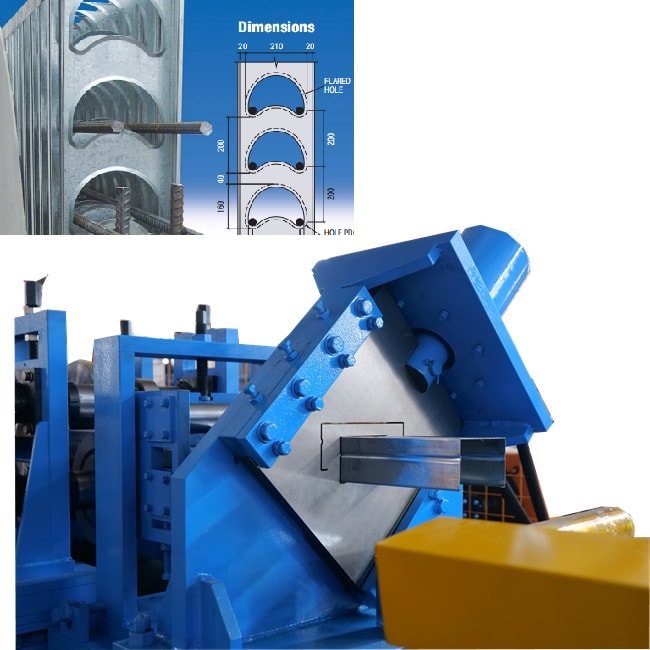 Logical wall structural wall stud and track rolling forming machine