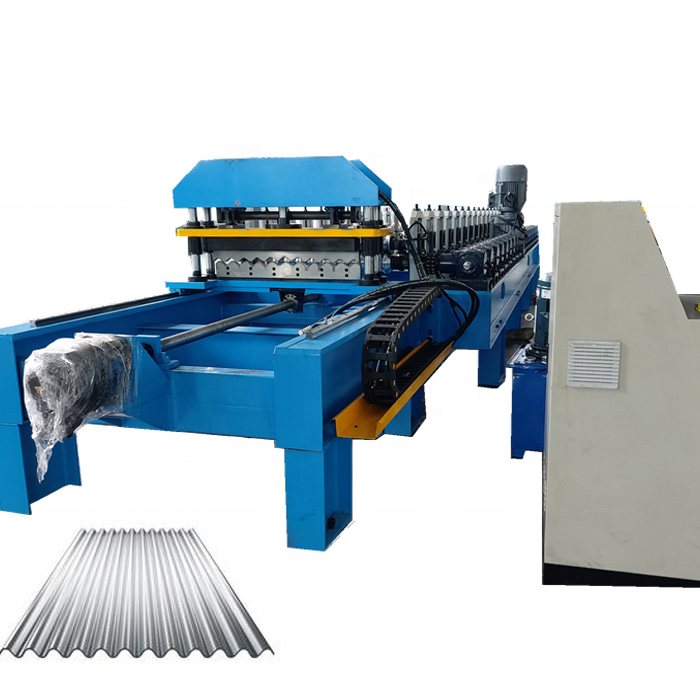 ZhongTuo High Speed Round Wave Corrugated Roofing Sheet Roll Forming Machine