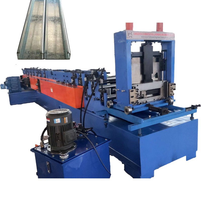 Read more about the article Zhongtuo automatic changing size C purlin roll forming machine